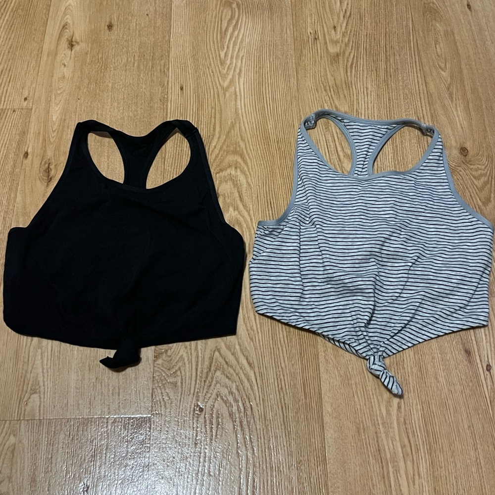 AERIE Cropped Tank/Bralette Set